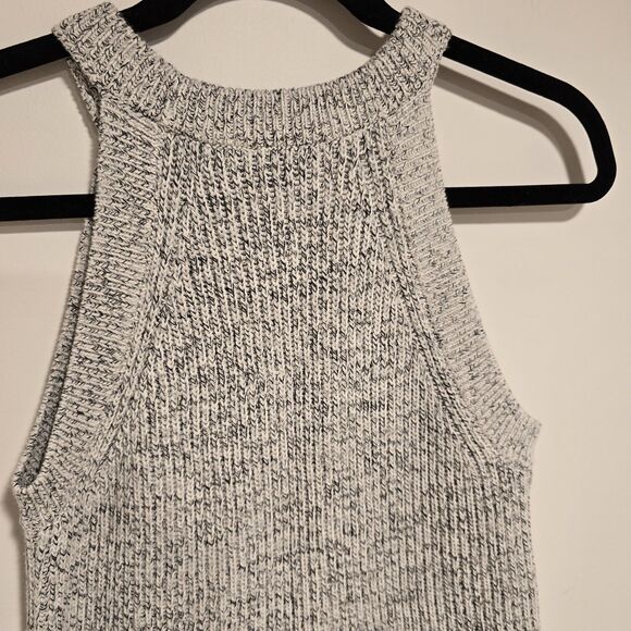 Madewell Sweater Dress Womens XS Gray Marled Valley Sleeveless Mini New - Picture 6 of 9